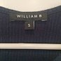 WILLIAM B Blue Ribbed Tank Top S