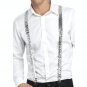 silver sequin Suspenders