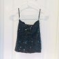 FROST Black SEQUIN CAMI TOP S