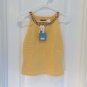ACROBAT Yellow Silk Knit Top L NWT Orig $116
