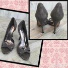 BCBGMAXAZRIA Grey SUEDE HEELS 10 shoe