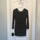Enti GREY GRAPHIC SWEATER DRESS New