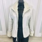 Reversible WHITE FUR JACKET COAT Unmarked
