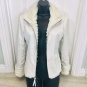 Reversible WHITE FUR JACKET COAT Unmarked