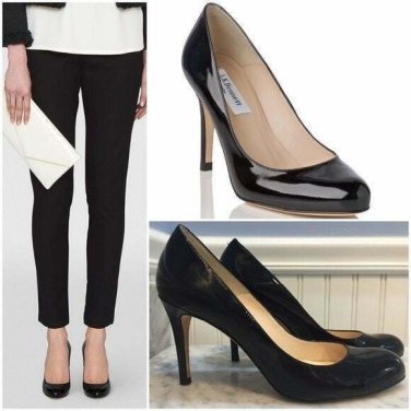 LK BENNETT Black Patent Leather Heels