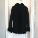 EXPRESS Lamb Leather Suede Coat Sz L