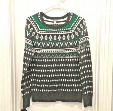 Merona WINTER PRINT SWEATER M New