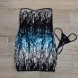 DISCO BALL SEQUIN MINI DRESS New Blue / Silver