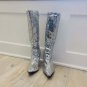 FUNTASMA silver SEQUIN HEEL BOOTS 7/8