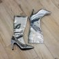 FUNTASMA silver SEQUIN HEEL BOOTS 7/8