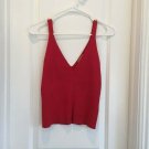 Essendi RED SILK KNIT SWEATER TOP M