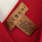 Essendi RED SILK KNIT SWEATER TOP M