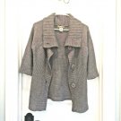 love Change GREY SWEATER CARDIGAN L