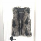 H&M Fox Faux Fur vest Jacket sz 6