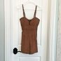 Angel Biba SUEDE BOHO ROMPER Dress Brown S