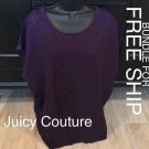 VTG Juicy couture DOLMAN LACE SWEATER GRAPE