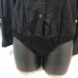 MODA INTL Black THONG BODY SUIT SHIRT M