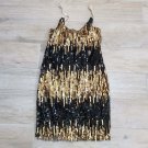 SEQUIN MINI DRESS Gold / Black