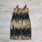 SEQUIN MINI DRESS Gold / Black