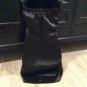 Aggie BLACK SILKY & GOLD SEQUIN Snake Print DRESS L