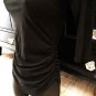EXPRESS BLACK RUCHED LS TEE XS