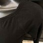 EXPRESS BLACK RUCHED LS TEE XS