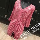 BCBGMAXAZRIA Azlearedco CANDY STRIPE TOP M
