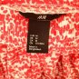 H&M FLARE SKIRT Splatter Print Orange