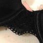 VS Lace Center BLACK BRA 36C