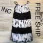 INC TYE DYE KEY RING HALTER BACK TOP M