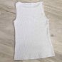 Sans Souci SILVER / GOLD METALLIC GREY CROP TOP XS