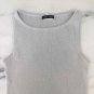 Sans Souci SILVER / GOLD METALLIC GREY CROP TOP XS