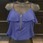Chocolate USA BLUE Cami TOP S NWT