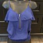Chocolate USA BLUE Cami TOP S NWT