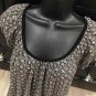 'Studio M' BOHO GRAPHIC PEASANT TOP LP