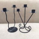 Black Iron candlelabra set of 2