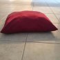 VTG RED SILK PILLOW