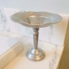 Antique Silver pedestal bowl Aluminum