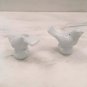 Ceramic WHITE DOVE SALT & PEPPER SHAKERS