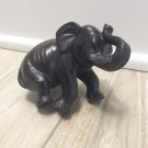 Vintage WOOD ELEPHANT FIGURINE STATUE
