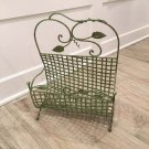 VTG Green IRON MAGAZINE RACK HOLDER