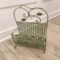 VTG Green IRON MAGAZINE RACK HOLDER