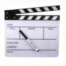 Hollywood Clapboard - White - Dry Erase Novelty Home Decoration