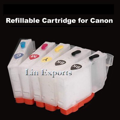 Refillable Cartridges for Canon ip4200 ip4500 ip5200 MP530 MP600 MP830 PGI-5 CLI-8 FREE Shipping!!!