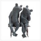 31730 Loving Frogs On Bench