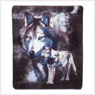 39345 Wildlife Wolve Fleece Blanket