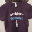 BackWater XL Purple Fitted  T-shirt