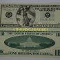 1 BILLION  DOLLAR BILL NOVELTY NOTE