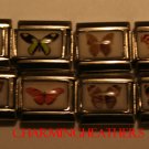 LOT OF 8 ASSORTED BUTTERFLY ITALIAN CHARMS