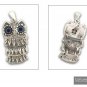 Goddess Athena Wise Little Owl Sterling Silver Pendant D